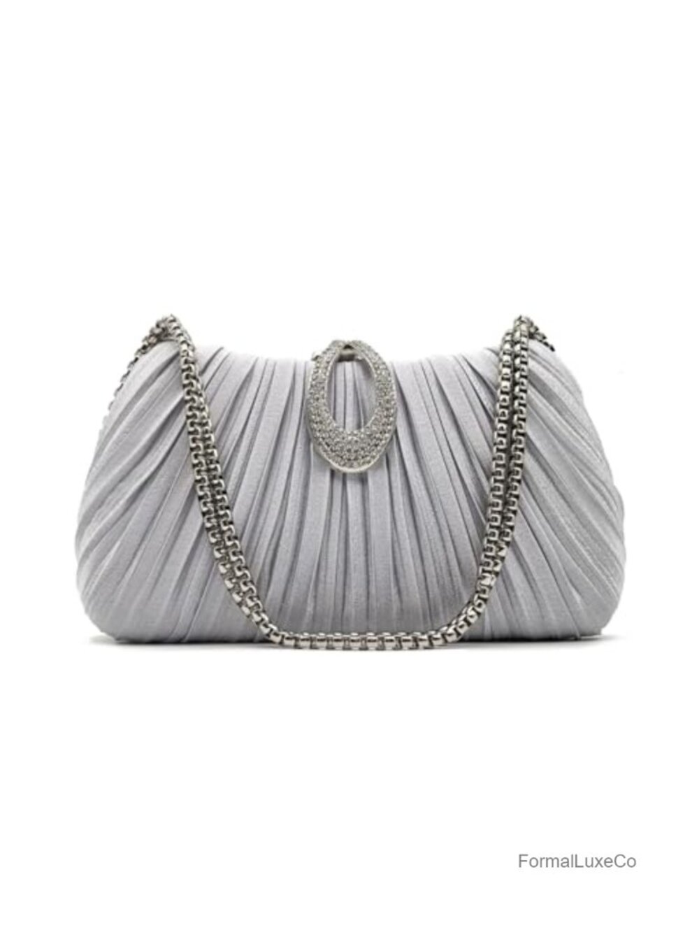Satin Evening Clutch Purse for Women Formal Handbag Wedding Party Elegant Small